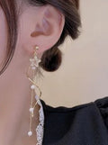 Hegaze Cultured Faux Pearl Drop Earrings