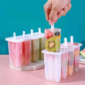 1PC RV Kitchen 4 Popsicle Mold With Cover Children Cute Popsicle Ice Cream Mold Diy Homemade Ice Cream Ice Cream Mold Back To School '