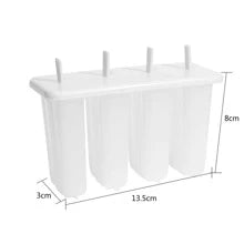 1PC RV Kitchen 4 Popsicle Mold With Cover Children Cute Popsicle Ice Cream Mold Diy Homemade Ice Cream Ice Cream Mold Back To School '