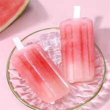 1PC RV Kitchen 4 Popsicle Mold With Cover Children Cute Popsicle Ice Cream Mold Diy Homemade Ice Cream Ice Cream Mold Back To School '
