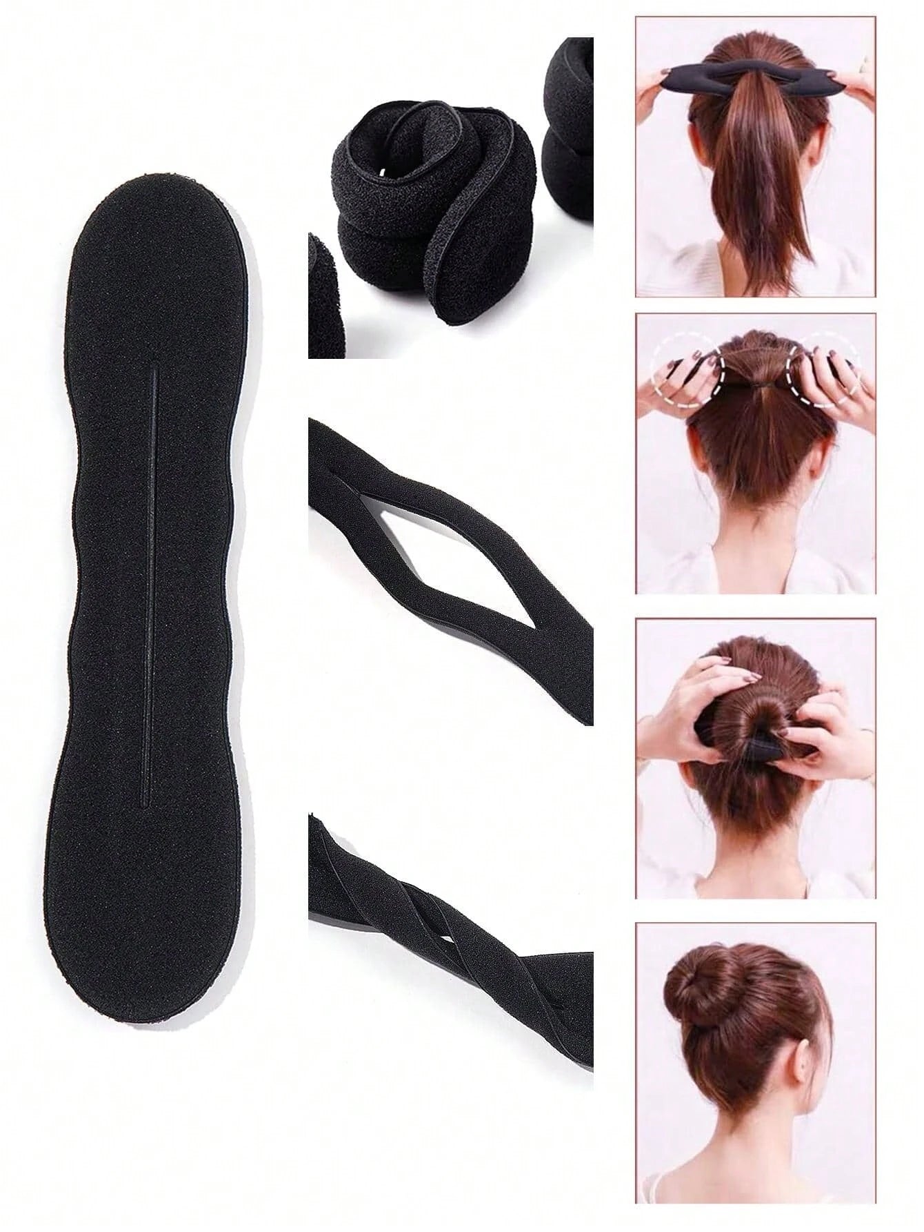 4pcs/6pcs Hair Styling Set Hair Bun Maker Hair Comb Home Use Ponytail Hair Tool Fishtail Braid Braiding Tool Versatile Styling Practical