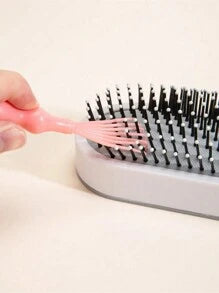 1pc Hair Cleaning Brush, Hair Removal Comb With Cushion, Round Cylinder Brush Cleaning Tool (Size: 10cm/3.94in)