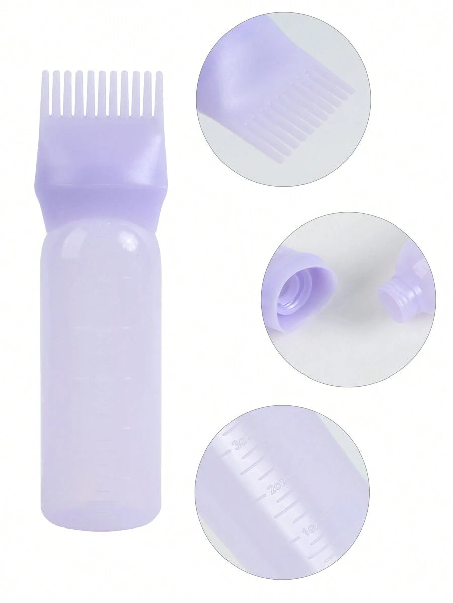 1pc Hair Dyeing Bottle Professional Brush Applicator Comb Scalp Care Hairdressing Coloring Styling Tool ,Hair Styling Tools Hair Accessories