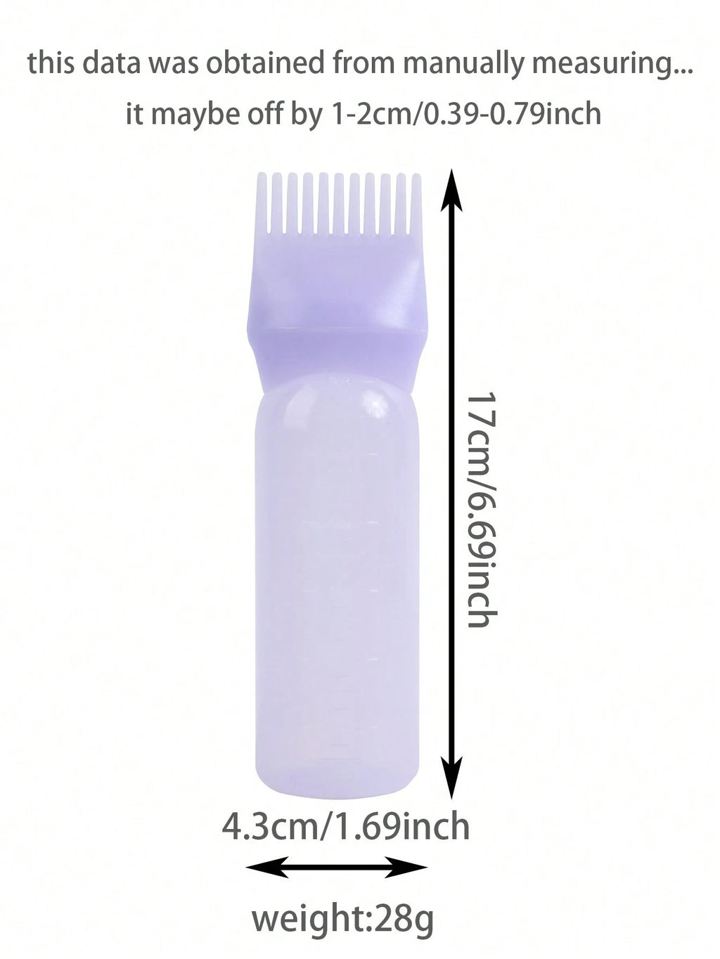 1pc Hair Dyeing Bottle Professional Brush Applicator Comb Scalp Care Hairdressing Coloring Styling Tool ,Hair Styling Tools Hair Accessories