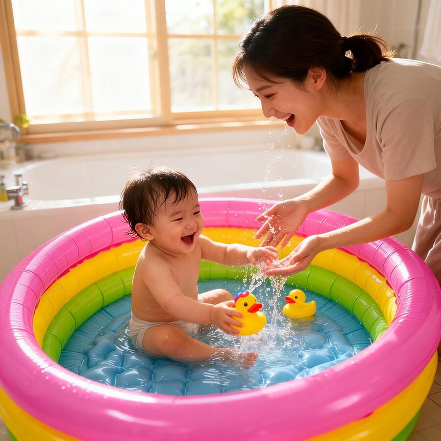 Inflatable Children's Bathtub, Home Swimming Pool Bathtub, Water Park Thickened Plastic Baby Swimming Pool, Various Sizes For You To Choose From .