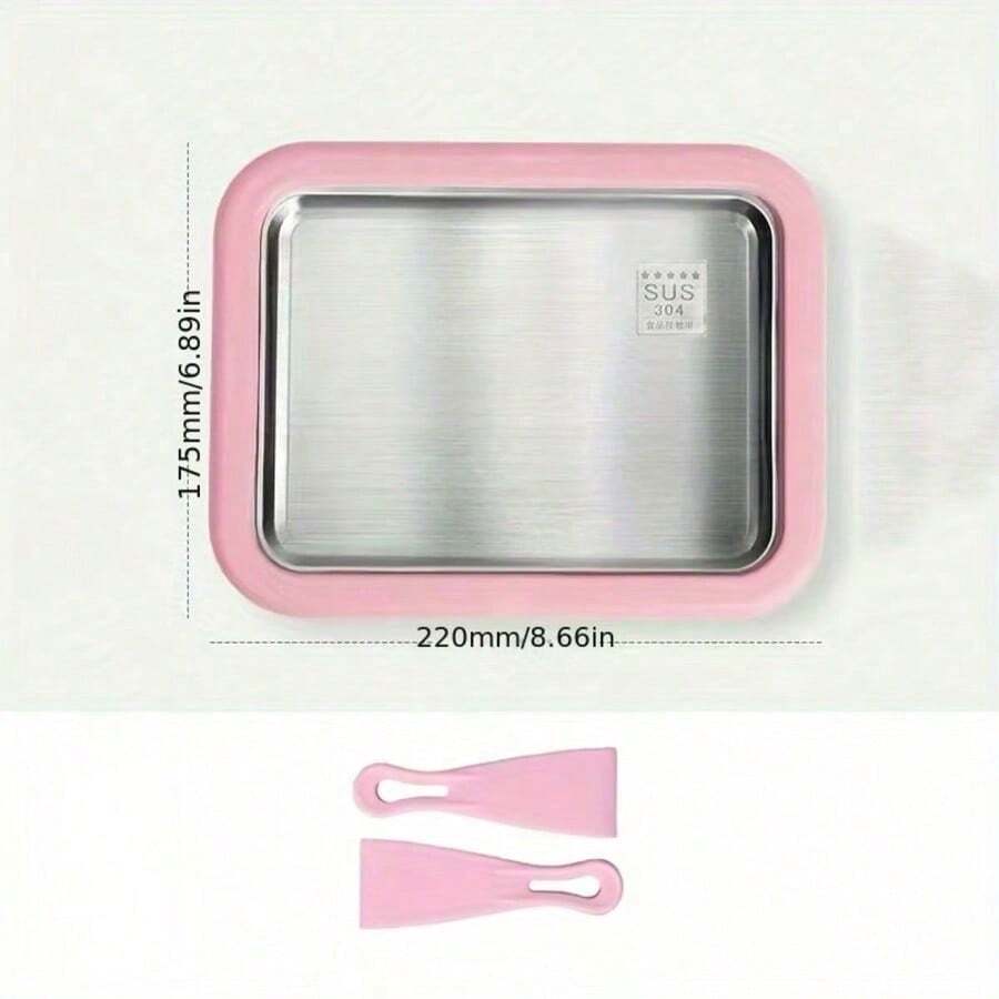 1pc/Set Manual Ice Cream Maker And Frozen Yogurt Maker, Dual-Mode Design. Scraper Helps Evenly Roll Ice, Suitable For Home Kitchen And Outdoor Camping, Easy To Make Frozen Desserts.