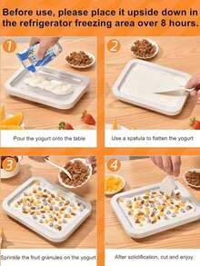 1pc/Set Manual Ice Cream Maker And Frozen Yogurt Maker, Dual-Mode Design. Scraper Helps Evenly Roll Ice, Suitable For Home Kitchen And Outdoor Camping, Easy To Make Frozen Desserts.