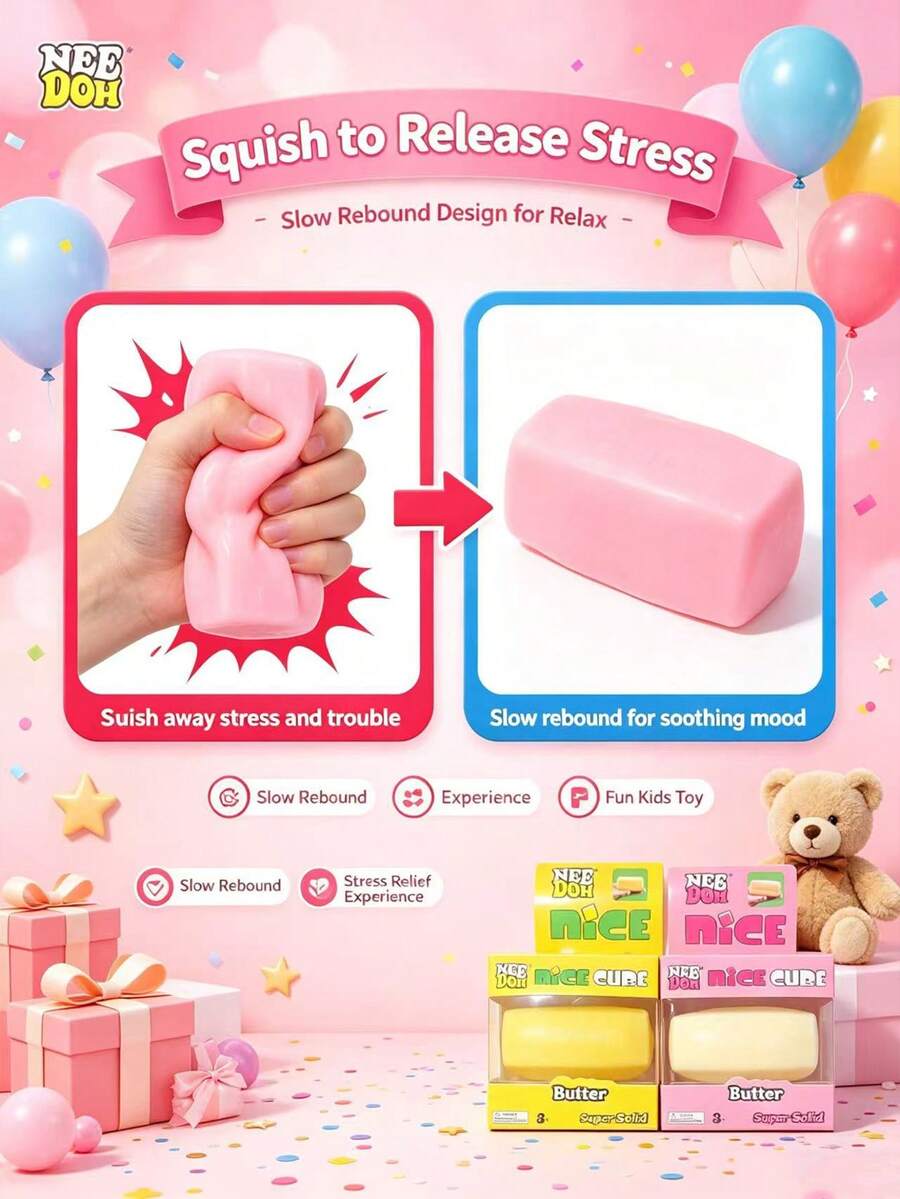 Mystery Box Squishy Surprise Toy, Random Style Stress Relief Squeeze Fingertip Toy, Collectible Mini Toy For Kids And Adults, Ideal Party And Holiday Gift .