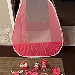 Kids Camping Set with Tent - Pop Up Tent, Kids Play Tents Outdoor Toys Camping Tools Set Gift for Girls Age 3 4 5 6 Year Old Birthday Christmas