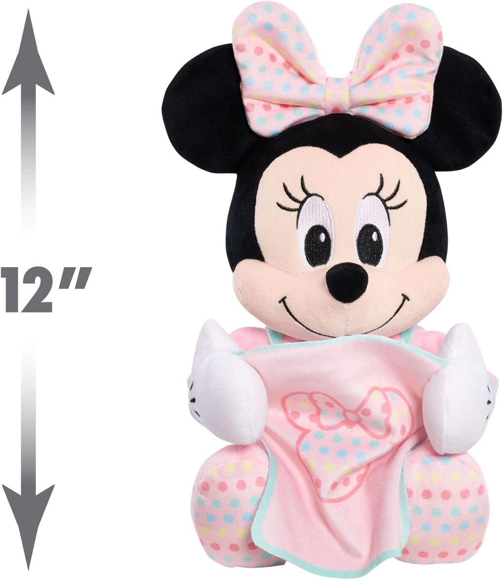 Disney Baby 11-inch Hide-and-Seek Minnie Mouse Interactive Plush, Music, Phrases, And Motion, Kids Toys for Ages 09 Month by Just Play