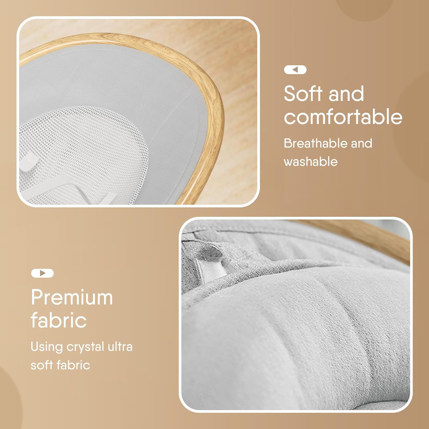 Baby Swings for Infants, Fasonbaby Bluetooth Infant Swing with Music Speaker with 3 Seat Positions, 5 Speeds and Remote Control - Portable Baby Swing for Indoor and Outdoor (White)